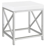 Eliza Vanity Set with Lighting & Stool White and Chrome - 936164