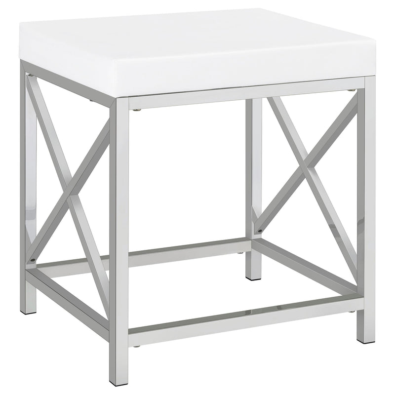 Eliza Vanity Set with Lighting & Stool White and Chrome - 936164