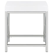 Eliza Vanity Set with Lighting & Stool White and Chrome - 936164