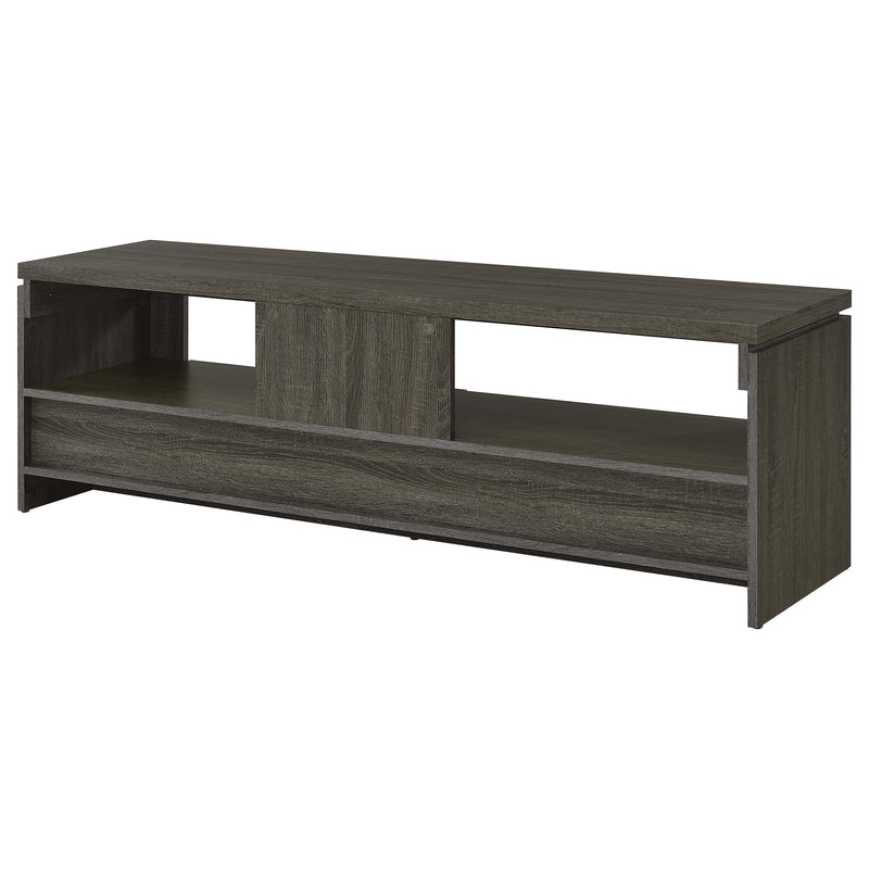 Elkton 2-drawer Engineered Wood 59-inch TV Stand Weathered Grey - 701979