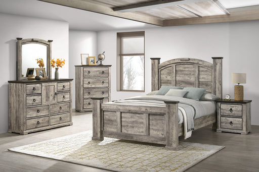 Ella - Mae Rustic Brown Poster Bedroom Set - DMV FurnitureBedroom Set