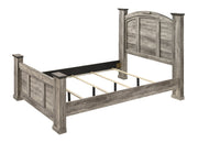 Ella - Mae Rustic Brown Queen Poster Bed - DMV FurnitureQueen Bed