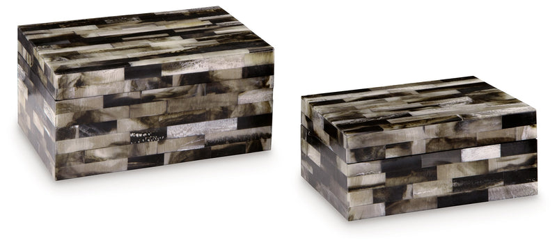 Ellford Black/Brown/Cream Box (Set of 2) - A2000596