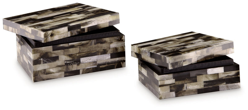 Ellford Black/Brown/Cream Box (Set of 2) - A2000596