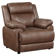 Ellington 3-piece Upholstered Padded Arm Sofa Set Dark Brown - 508281-S3