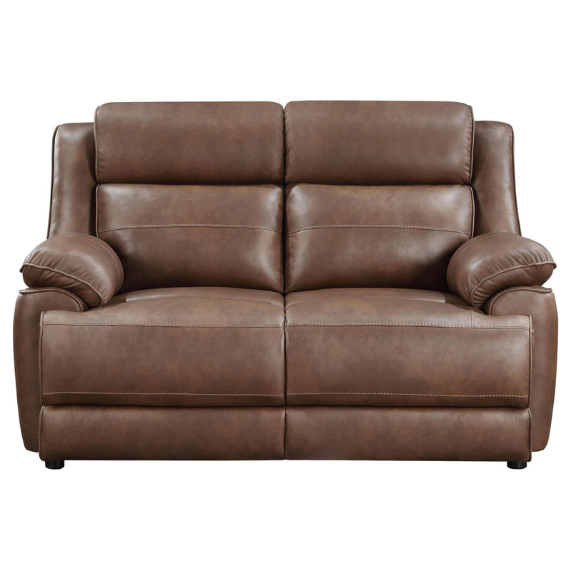 Ellington 3-piece Upholstered Padded Arm Sofa Set Dark Brown - 508281-S3