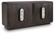 Elliston Espresso Brown Accent Cabinet - A4000683