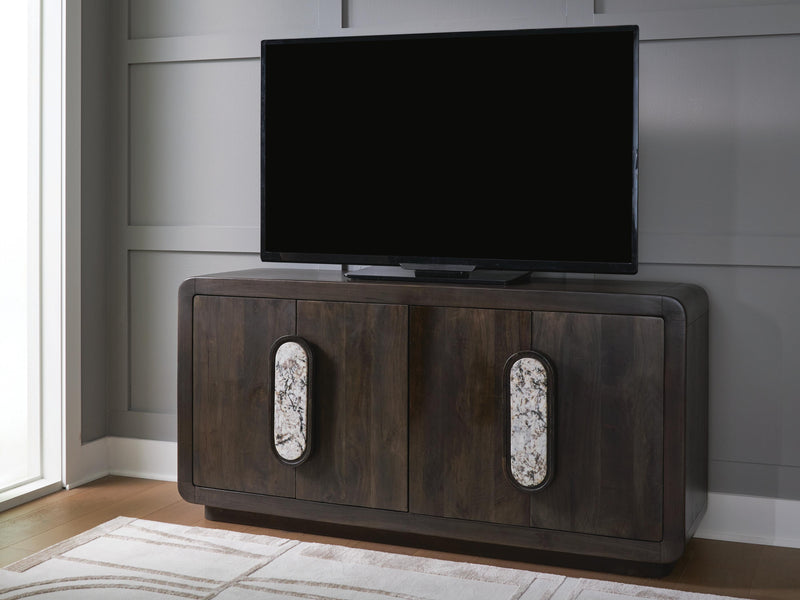 Elliston Espresso Brown Accent Cabinet - A4000683
