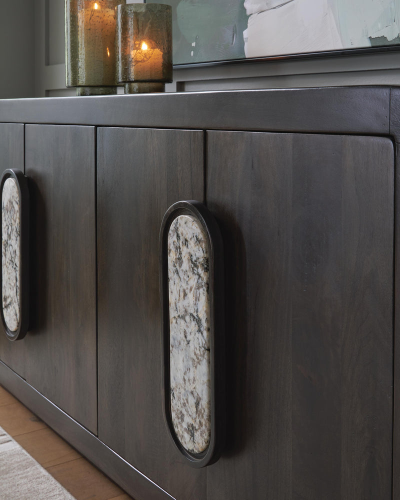 Elliston Espresso Brown Accent Cabinet - A4000683