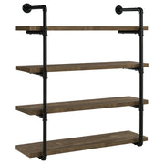 Elmcrest 39-inch 4-shelf Wall Bookshelf Rustic Oak - 804417