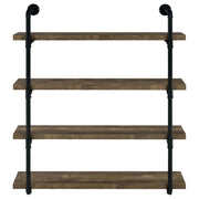 Elmcrest 39-inch 4-shelf Wall Bookshelf Rustic Oak - 804417