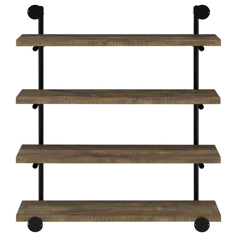 Elmcrest 39-inch 4-shelf Wall Bookshelf Rustic Oak - 804417