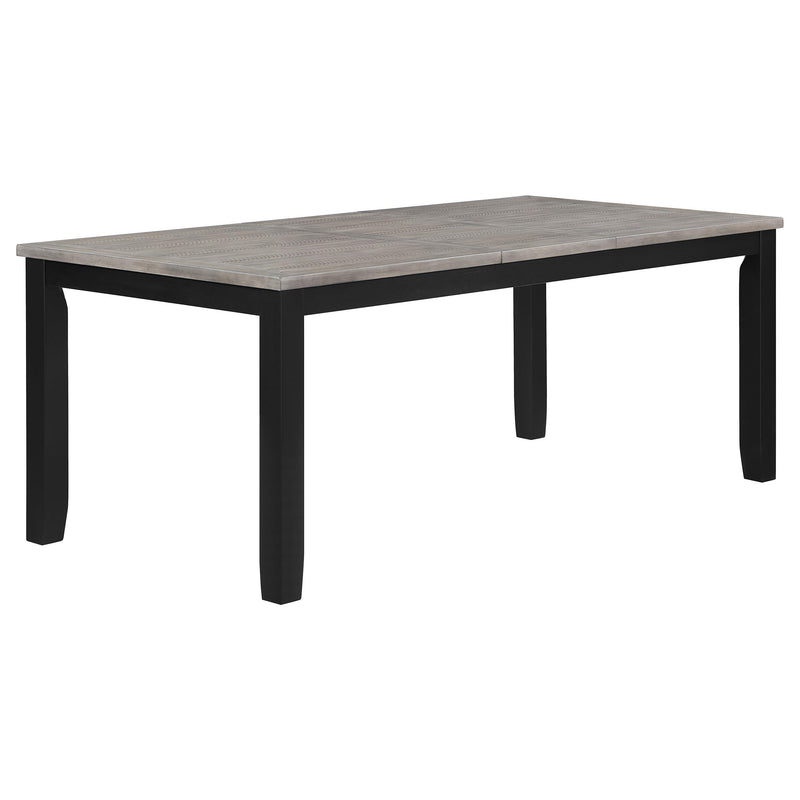 Elodie 5-piece Rectangular Extension Leaf Dining Set Black - 121221-S5