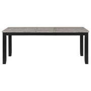Elodie 5-piece Rectangular Extension Leaf Dining Set Black - 121221-S5