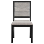 Elodie 5-piece Rectangular Extension Leaf Dining Set Black - 121221-S5