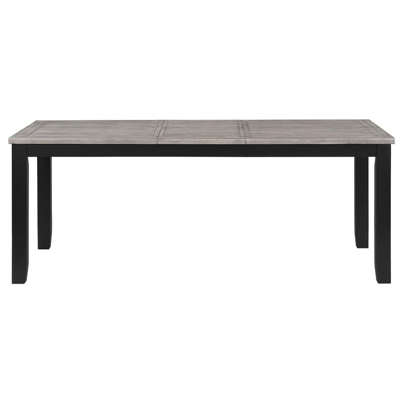 Elodie 7-piece Rectangular Extension Leaf Dining Set Black - 121221-S7