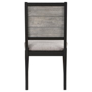 Elodie Wood Dining Side Chair Grey and Black (Set of 2) - 121222