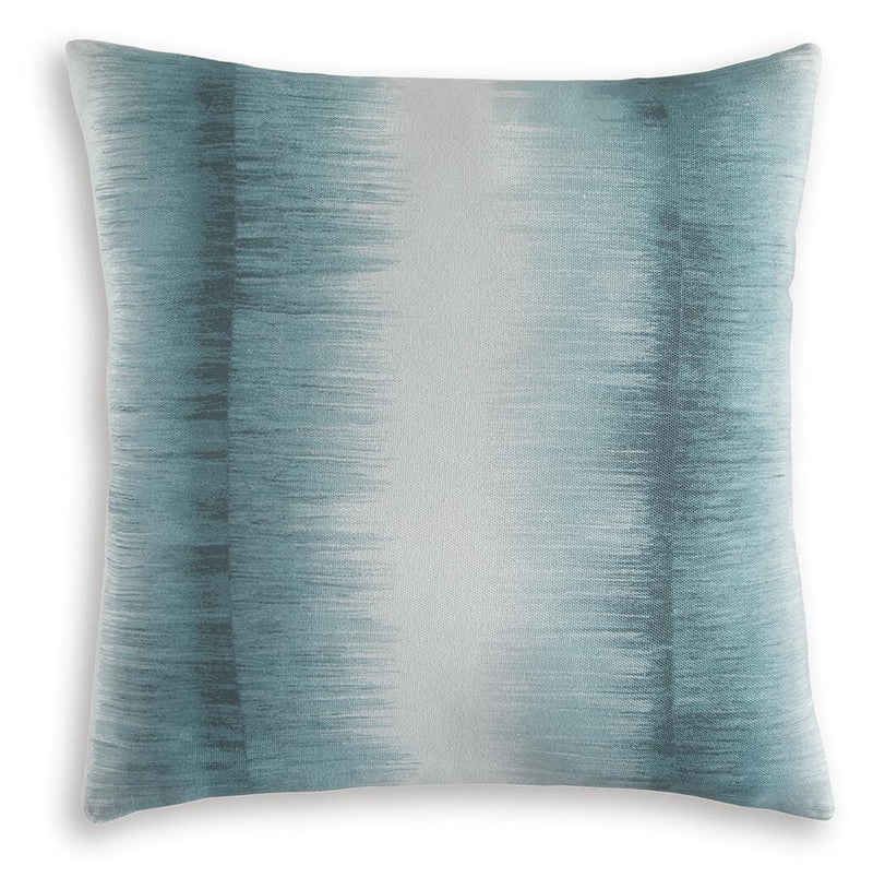 Elonwich Teal/White Pillow (Set of 4) - A1001106