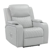 Elonzo Power Motion Recliner w w/LED, Power Headrest & Speaker - LV05902