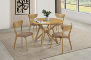 Elowen Wood Dining Side Chair Light Walnut (Set of 2) - 108442
