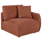 Elysia 5-piece Fabric Upholstered Modular Sectional Sofa Coral - 551891-SETA