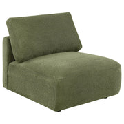 Elysia 5-piece Fabric Upholstered Modular Sectional Sofa Green - 551895-SETA