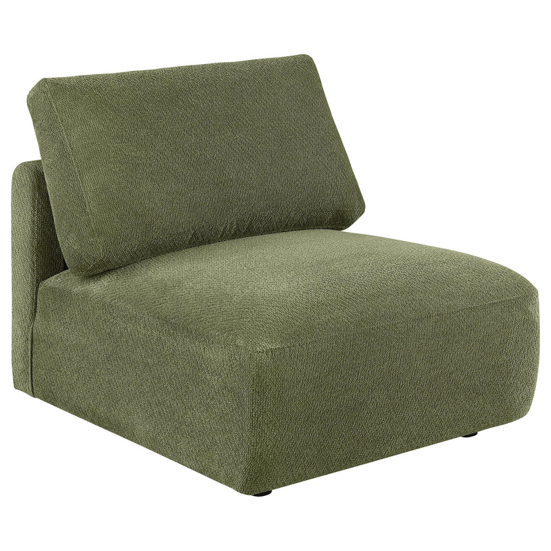 Elysia 5-piece Fabric Upholstered Modular Sectional Sofa Green - 551895-SETA