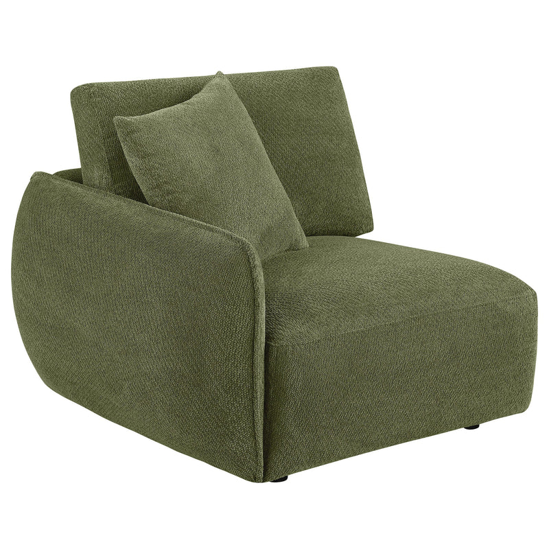 Elysia 5-piece Fabric Upholstered Modular Sectional Sofa Green - 551895-SETA