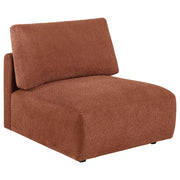 Elysia 6-piece Fabric Upholstered Modular Sectional Sofa Coral - 551891-SET