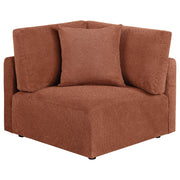 Elysia 6-piece Fabric Upholstered Modular Sectional Sofa Coral - 551891-SET
