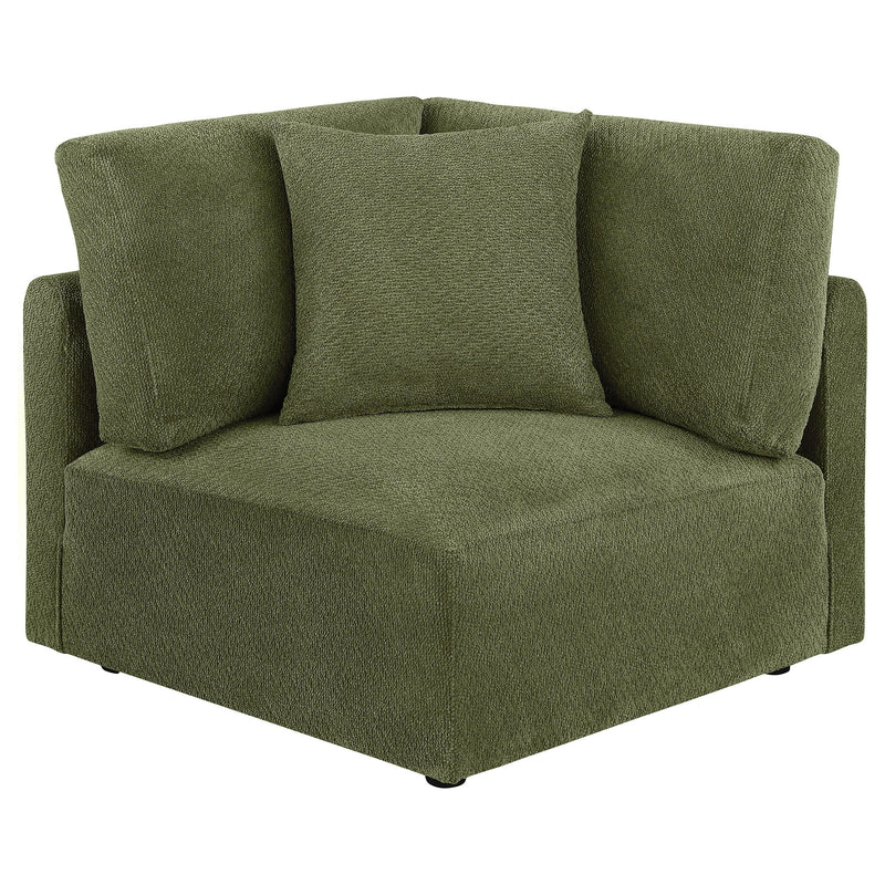 Elysia 6-piece Fabric Upholstered Modular Sectional Sofa Green - 551895-SET
