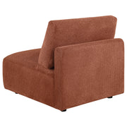Elysia Fabric Upholstered Modular Armless Chair Coral - 551891