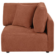 Elysia Fabric Upholstered Modular Corner Chair Coral - 551892