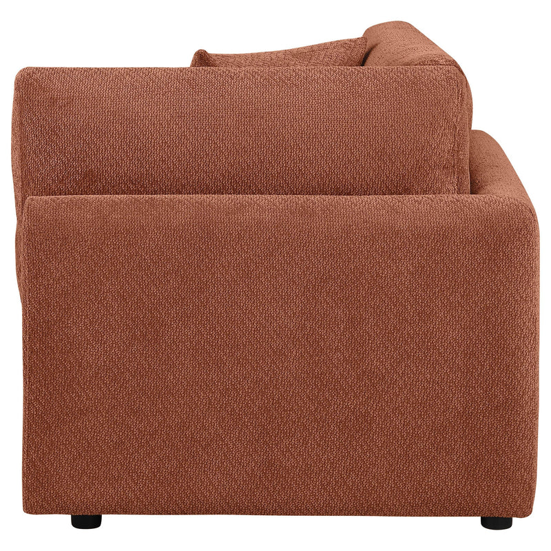 Elysia Fabric Upholstered Modular Corner Chair Coral - 551892