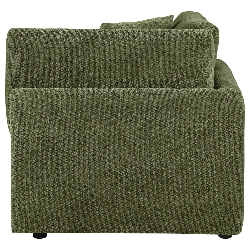 Elysia Fabric Upholstered Modular Corner Chair Green - 551896