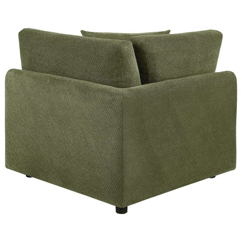 Elysia Fabric Upholstered Modular Corner Chair Green - 551896