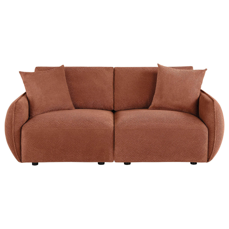 Elysia Fabric Upholstered Modular Lounge Loveseat Coral - 551891-LOVE