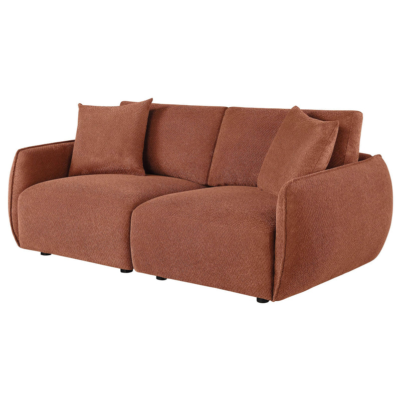 Elysia Fabric Upholstered Modular Lounge Loveseat Coral - 551891-LOVE