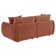 Elysia Fabric Upholstered Modular Lounge Loveseat Coral - 551891-LOVE