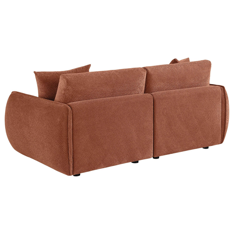 Elysia Fabric Upholstered Modular Lounge Loveseat Coral - 551891-LOVE