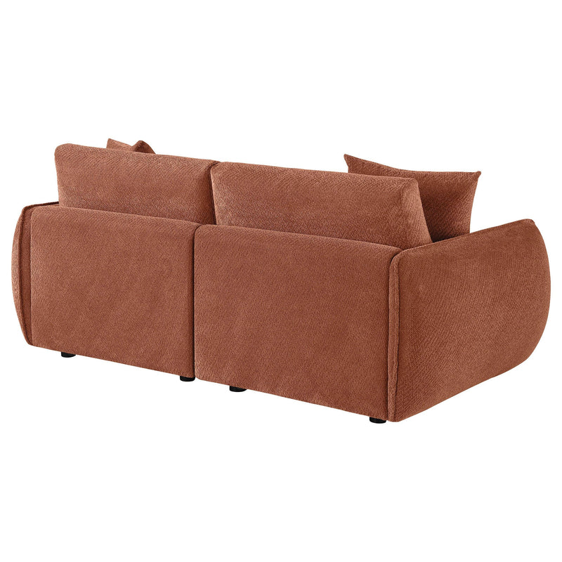 Elysia Fabric Upholstered Modular Lounge Loveseat Coral - 551891-LOVE