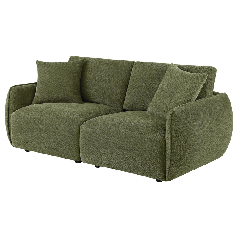 Elysia Fabric Upholstered Modular Lounge Loveseat Green - 551895-LOVE