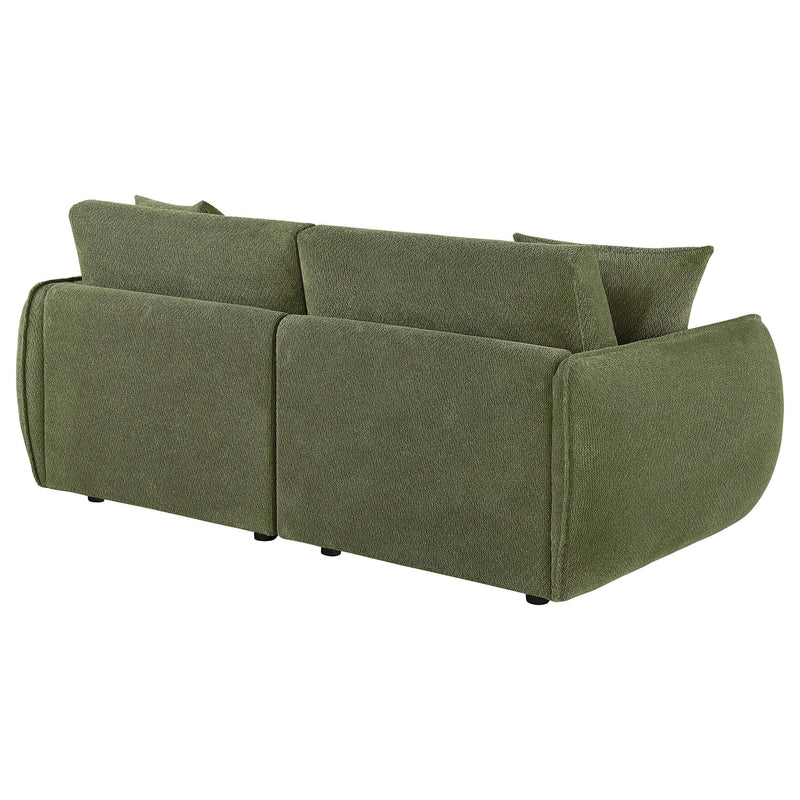 Elysia Fabric Upholstered Modular Lounge Loveseat Green - 551895-LOVE