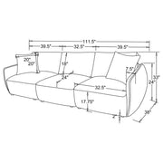 Elysia Fabric Upholstered Modular Lounge Sofa Coral - 551891-SOFA