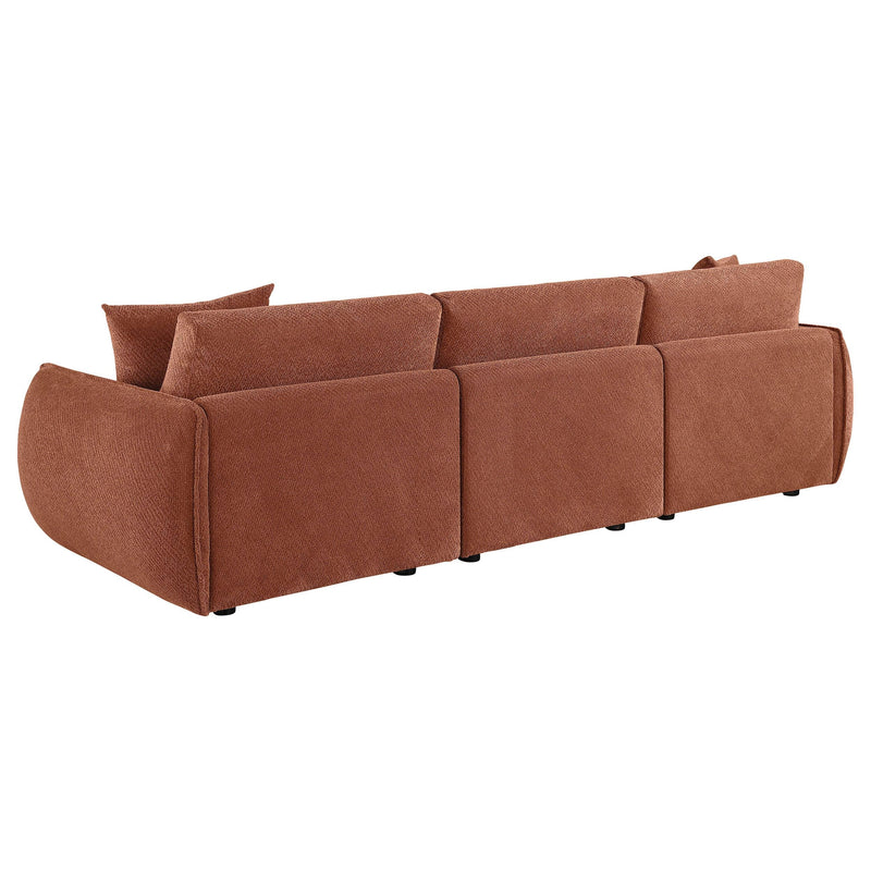 Elysia Fabric Upholstered Modular Lounge Sofa Coral - 551891-SOFA