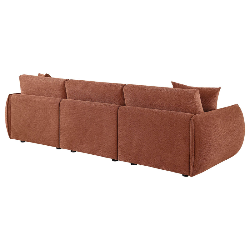 Elysia Fabric Upholstered Modular Lounge Sofa Coral - 551891-SOFA