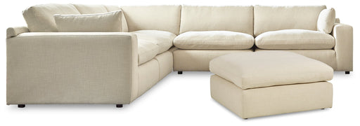 Elyza 5 - Piece Sectional with Ottoman in Linen - DMV Furniture_Preset