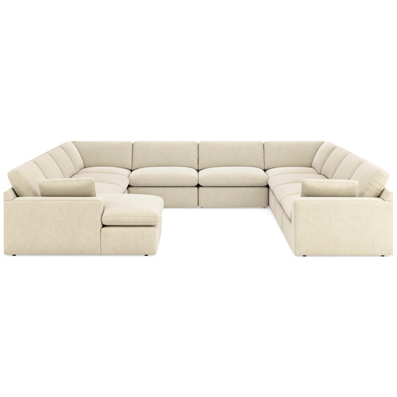 Elyza Linen 10 - Piece LAF Chaise Sectional - DMV FurnitureSectional