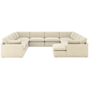 Elyza Linen 10 - Piece RAF Chaise Sectional - DMV FurnitureSectional