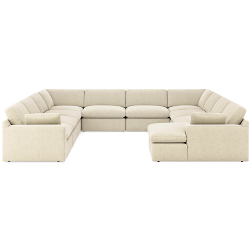Elyza Linen 10 - Piece RAF Chaise Sectional - DMV FurnitureSectional